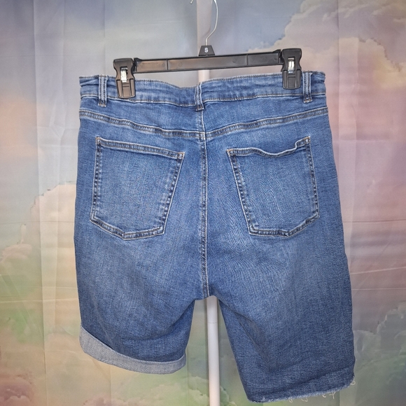 Rafaella Blue Denim Women's Shorts Bermudas - Picture 2 of 4